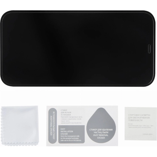 Стекло защитное moonfish Corning для iPhone 12/12 Pro Full Screen FULL GLUE, черный
